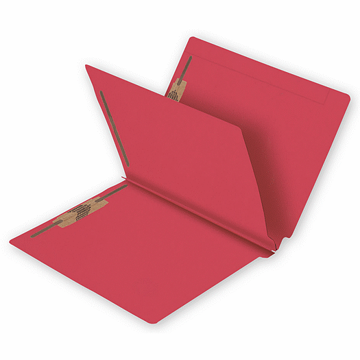 End Tab Folders, Colored, 14pt, 1 Divider, Multi Fastener - Office and Business Supplies Online - Ipayo.com