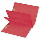 9 1/2 X 12 1/4 End Tab Folders, Colored, 14pt, 2 Divider, Multi Fastener