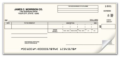 Payroll/Disbursement One Write Check