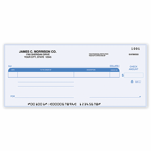 Compact Size One Write Check