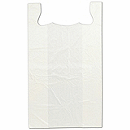 18 x 9 x 23 White Unprinted T-Shirt Bags, 18 x 9 x 32