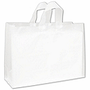 16 x 6 x 12 Clear Frosted High Density Flex Loop Shoppers, 16 x 6 x 12