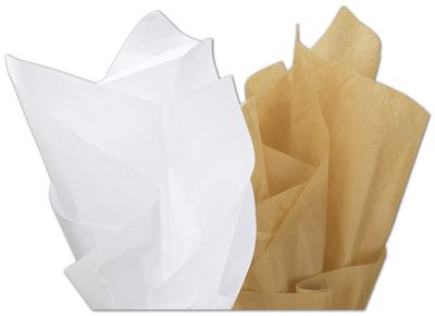 Premium Kraft or White Solid Tissue Paper, 20 x 30