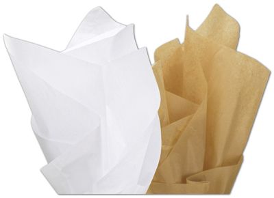15 x 20 Premium Kraft or White Solid Tissue Paper, 15 x 20
