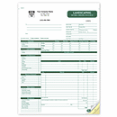 8 1/2 x 11 Landscaping Work Order Invoice