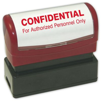 Confidential For Authorized Personnel Only - Pre-Inked