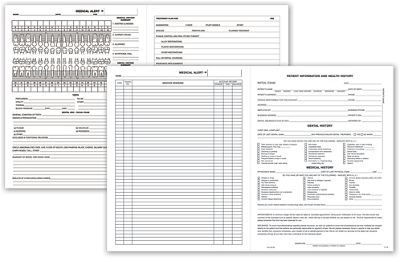11 x 17 Four-Page Dental Exam Record, With Treatment Plan