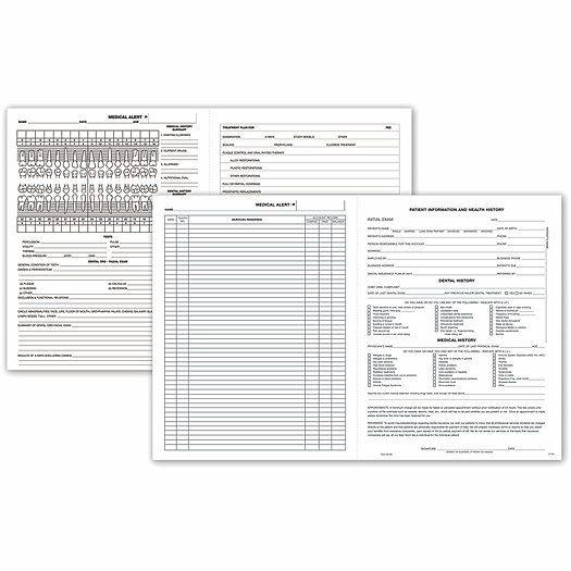 Four-Page Dental Exam Record, With Treatment Plan - Office and Business Supplies Online - Ipayo.com
