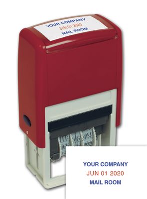 Self-Inking Plastic Dater Stamp – Two Color