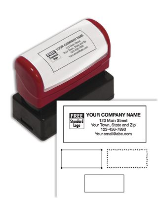 Name & Address Stamp, Medium – Pre-Inked