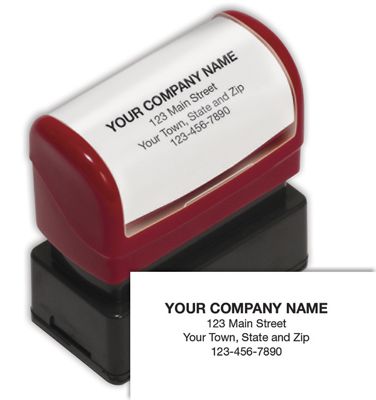 Name and Address Stamp, Small – Pre-Inked