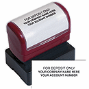 Endorsement Stamp – Pre-Inked, Custom Layout
