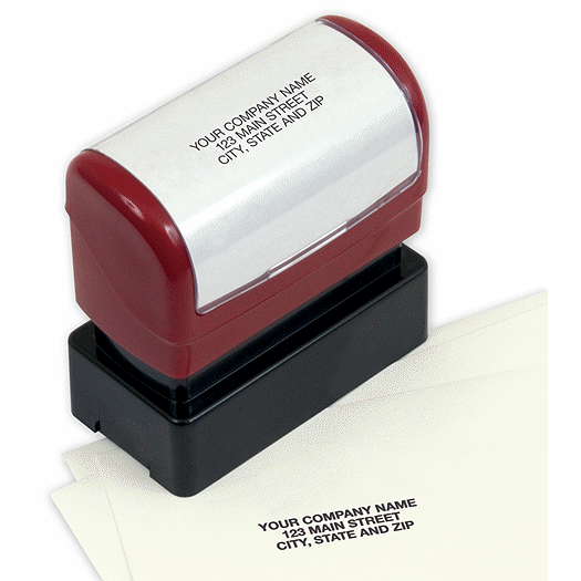 Compact Name and Address Stamp - Pre-Inked - Office and Business Supplies Online - Ipayo.com