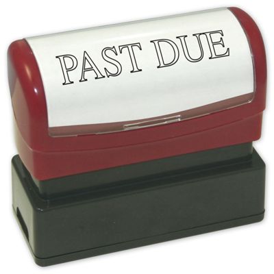 Past Due Stamp - Pre-Inked