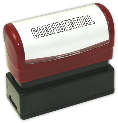 Confidential Stamp - Pre-Inked - Office and Business Supplies Online - Ipayo.com