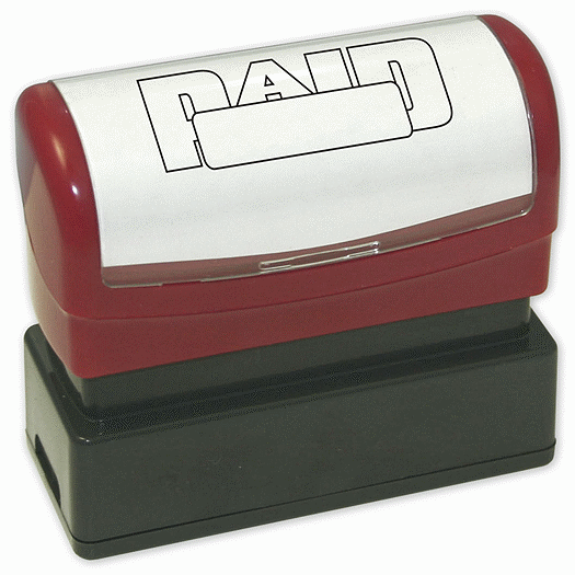 Paid within box outline Stamp - Pre-Inked - Office and Business Supplies Online - Ipayo.com