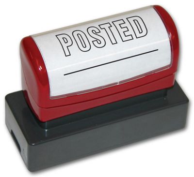 Posted w/Rule Stamp - Pre-inked - Office and Business Supplies Online - Ipayo.com