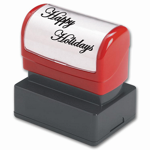 Happy Holidays Stamp - Pre-inked - Office and Business Supplies Online - Ipayo.com