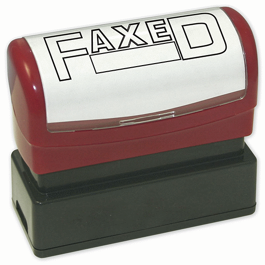 Faxed with open box Stamp - Pre-Inked - Office and Business Supplies Online - Ipayo.com