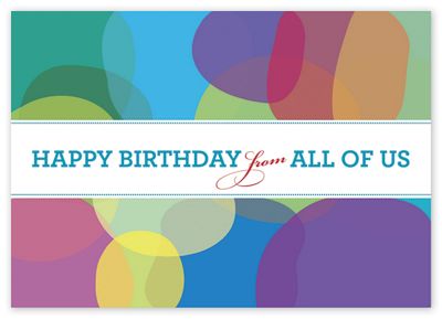 Artistic Balloons Birthday Greeting Cards