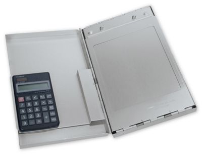 6 1/4 x 9 5/8  closed Handi-Desk Register with Calculator