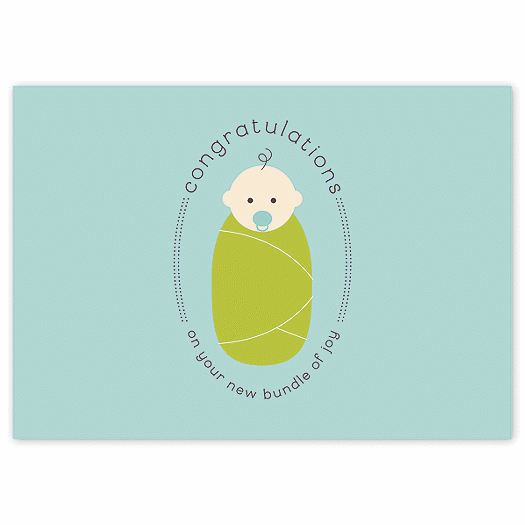 Bundle of Joy Congratulations Greeting Cards