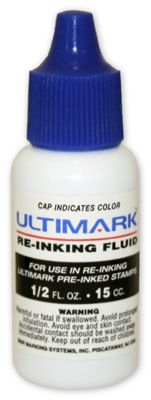 Blue Ink Refill for Pre-Inked Stamp - Office and Business Supplies Online - Ipayo.com