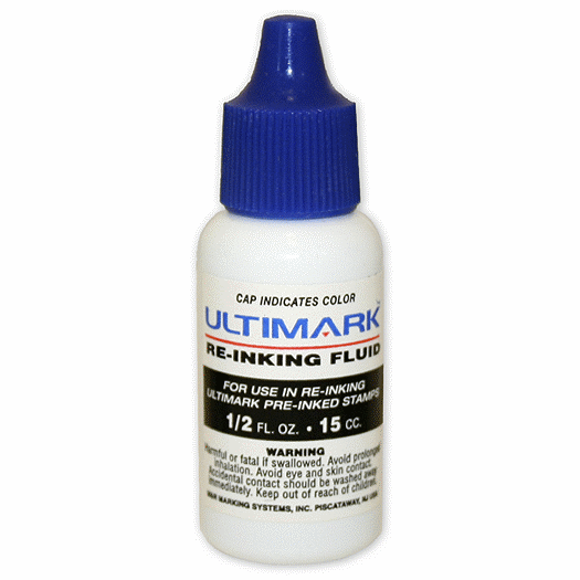 Blue Ink Refill for Pre-Inked Stamp