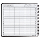 The DayScan gives you the most writing room of any appointment book. Easily view the schedule with a dedicated page for each day in the convenience of a perfectly bound appointment book. Quality Construction! Appointment Books made of strong 30# paper.