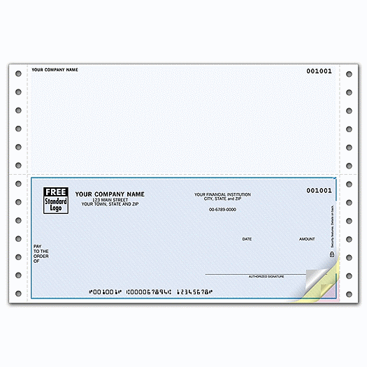 Continuous 6 1/2  Checks, Compatible with Peachtree - Office and Business Supplies Online - Ipayo.com