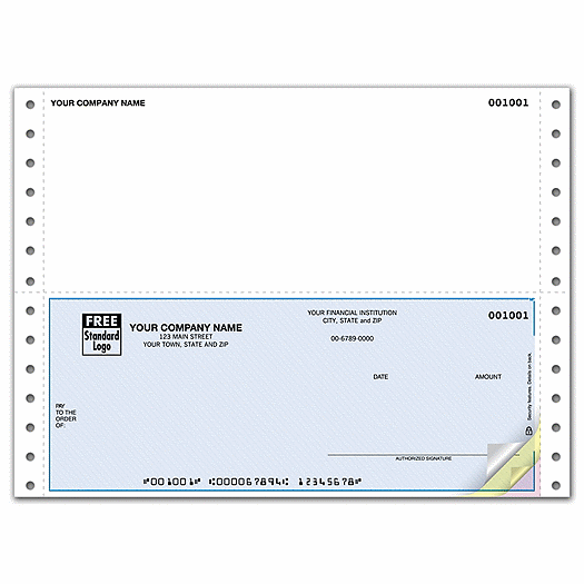 Continuous Bottom Multi-Purpose Checks