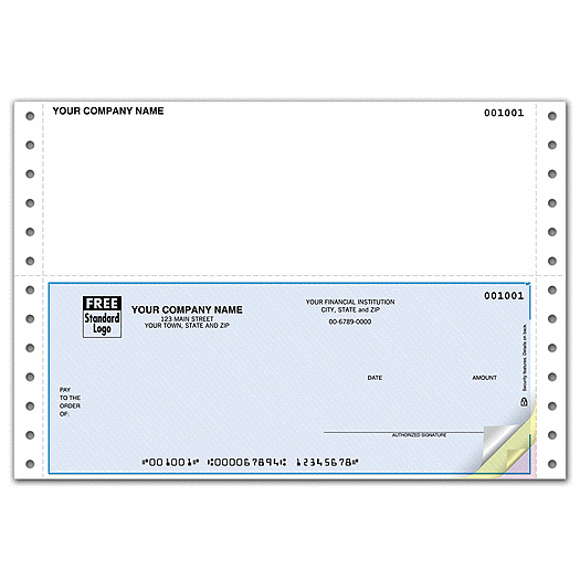 Continuous Bottom 6 1/2  Multi-Purpose Check