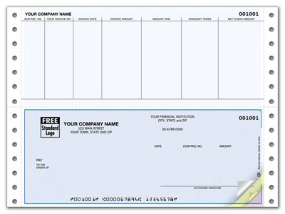 Continuous Bottom Accounts Payable Check - Office and Business Supplies Online - Ipayo.com