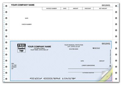 Continuous Bottom  6 1/2   Accounts Payable Check