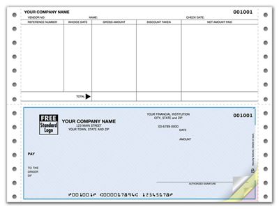 Continuous Accounts Payable Check, Compatible with ACCPAC