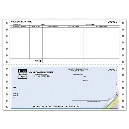 Continuous Accounts Payable Check, Compatible with ACCPAC - Office and Business Supplies Online - Ipayo.com