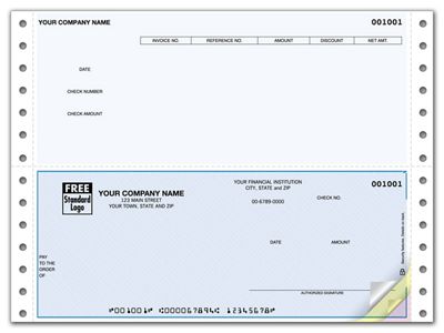 Continuous Bottom Accounts Payable Check - Office and Business Supplies Online - Ipayo.com