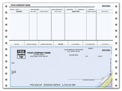 Continuous Bottom Payroll Check