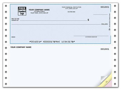 Continuous Top Checks, QuickBooks Compatible, Lined