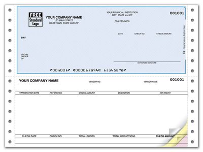 9 1/2 X 7 Continuous Checks, Compatible with Open Systems