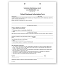 8 1/2 X 11 Two-Part Patient Disclosure Authorization HIPAA Form