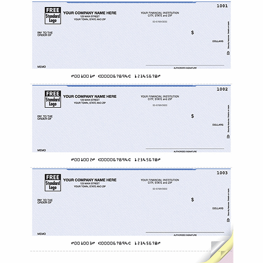 Laser 3-To-Page Checks, Unlined