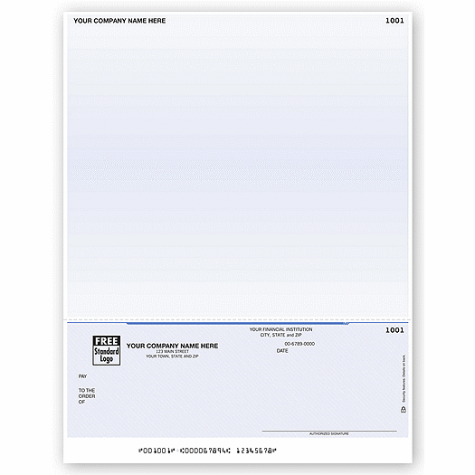 Laser Bottom Revenue Check, 7.5  Voucher