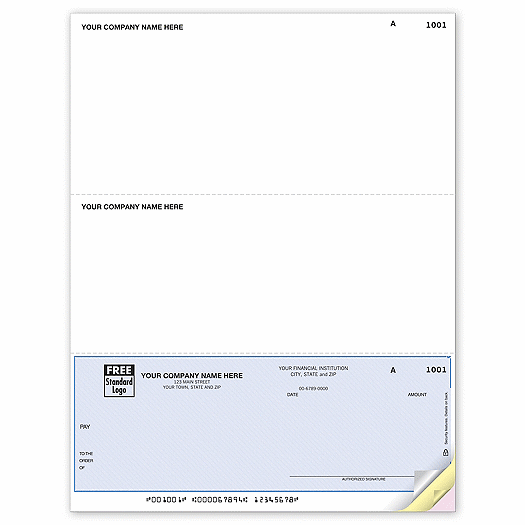 Laser Bottom Accounts Payable Check