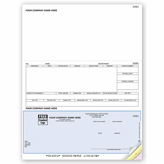 Laser Checks, Payroll, Compatible with DacEasy - Office and Business Supplies Online - Ipayo.com