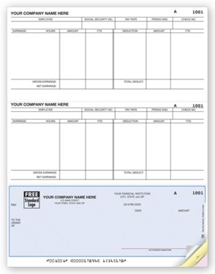 Laser Bottom Payroll Check - Office and Business Supplies Online - Ipayo.com