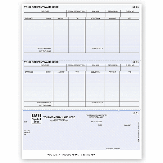 Laser Bottom Payroll Check - Office and Business Supplies Online - Ipayo.com