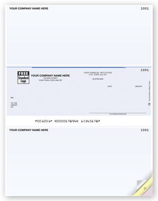 8 1/2 x 11 Laser Middle Checks, Compatible with Sage50, MAS and More