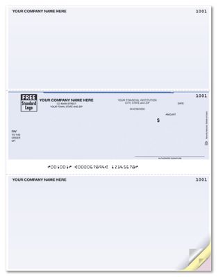 Laser Middle Checks, Compatible with Sage 50 - Peachtree