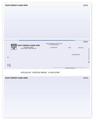 8 1/2 x 11 Laser Middle Checks, Compatible with RealWorld